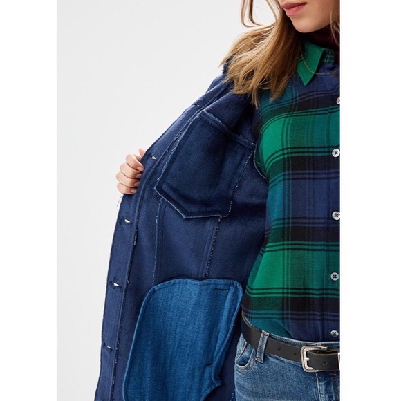 Levi’s The Trucker Denim Trench Coat Jacket - Picture 4 of 10